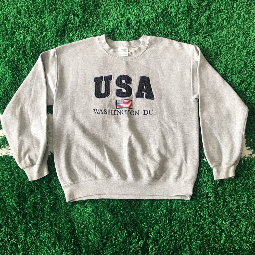 USA Crewneck Sweatshirt - Grey
